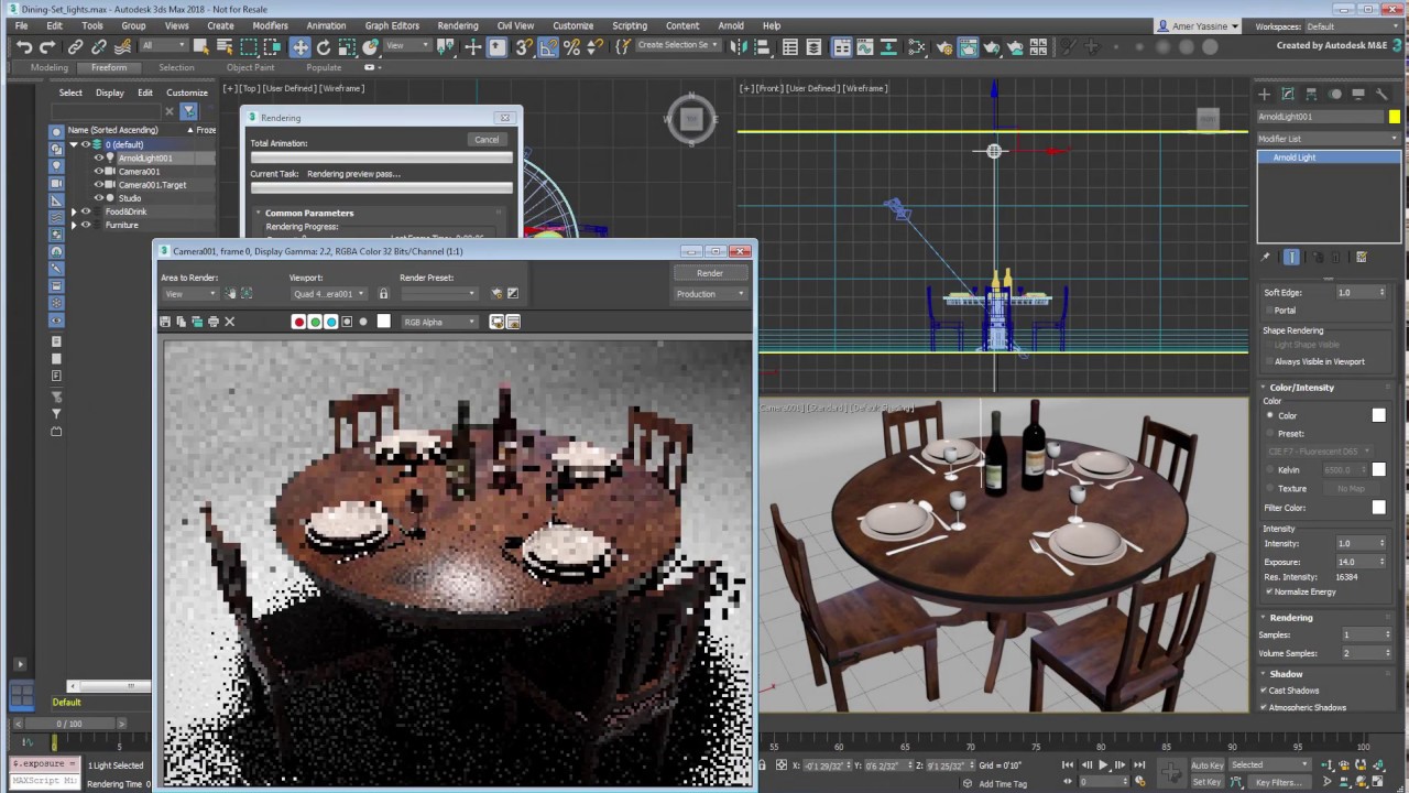 3ds Max 2018 - MAXtoA Plugin - Arnold Lighting - Part 2/4
