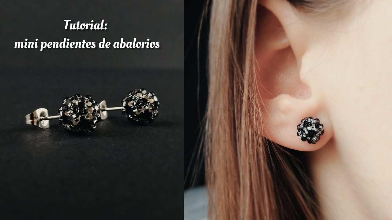Tutorial: mini pendientes de abalorios, sustituyendo las cl&aacute;sicas perlas