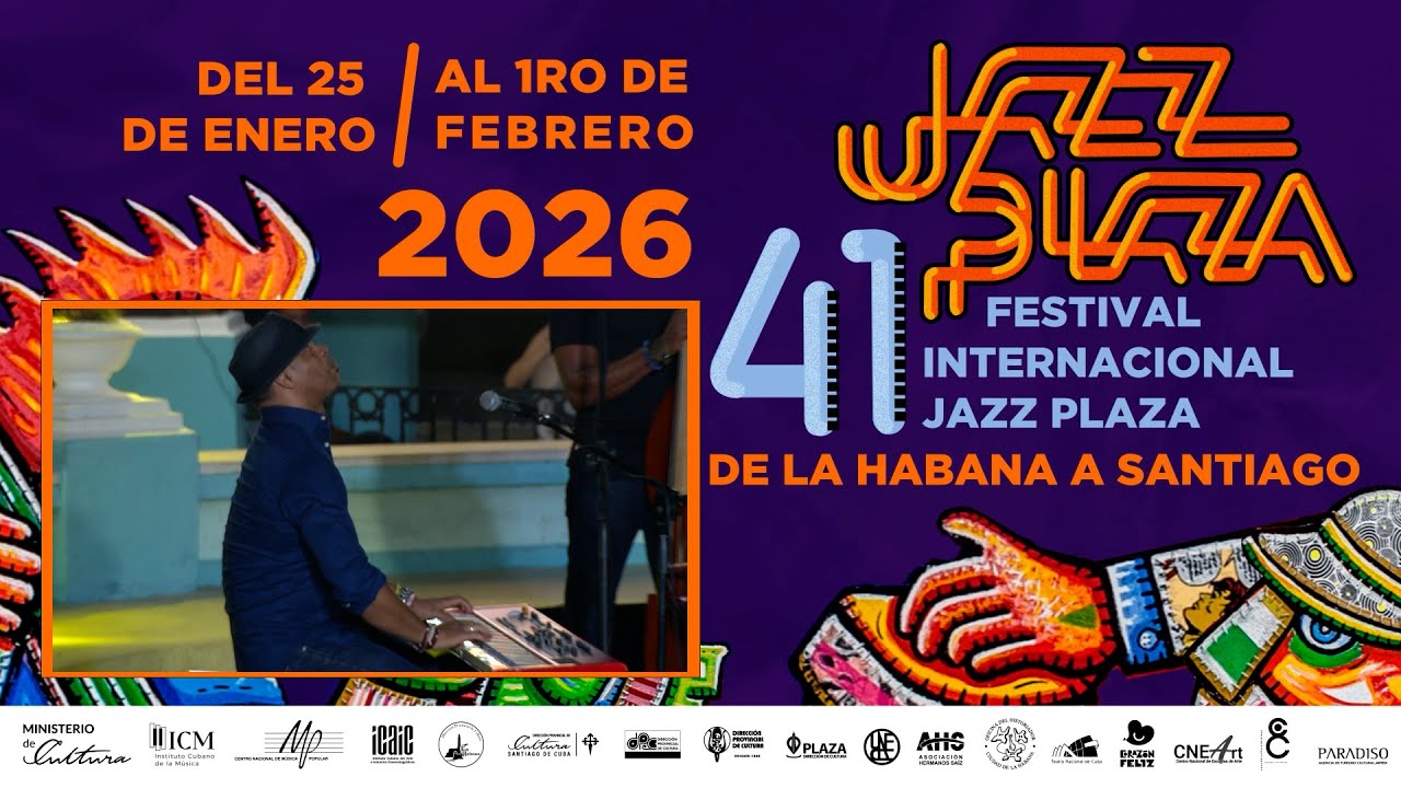 INTERPRETACIÓN ROBERTO FONSECA EN EL  FESTIVAL INTERNACIONAL JAZZ PLAZA STGO DE CUBA 2026