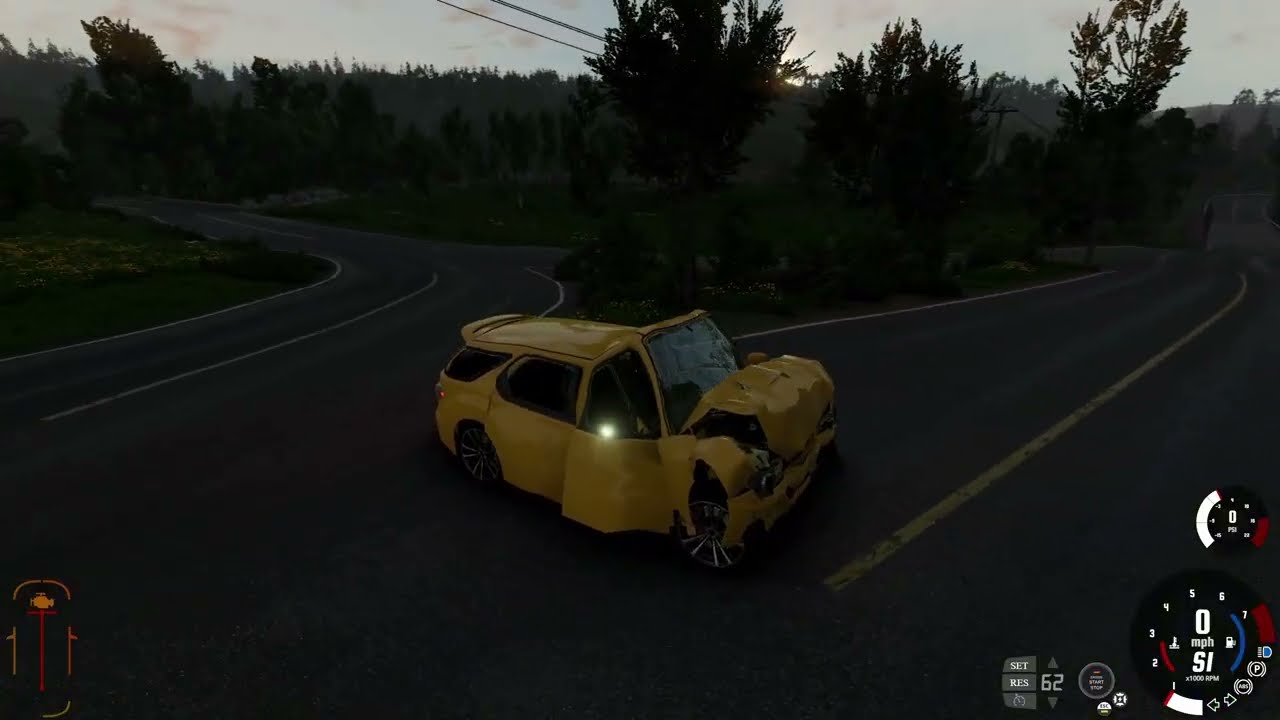 cool crashes in beam NG ( slo-mo)