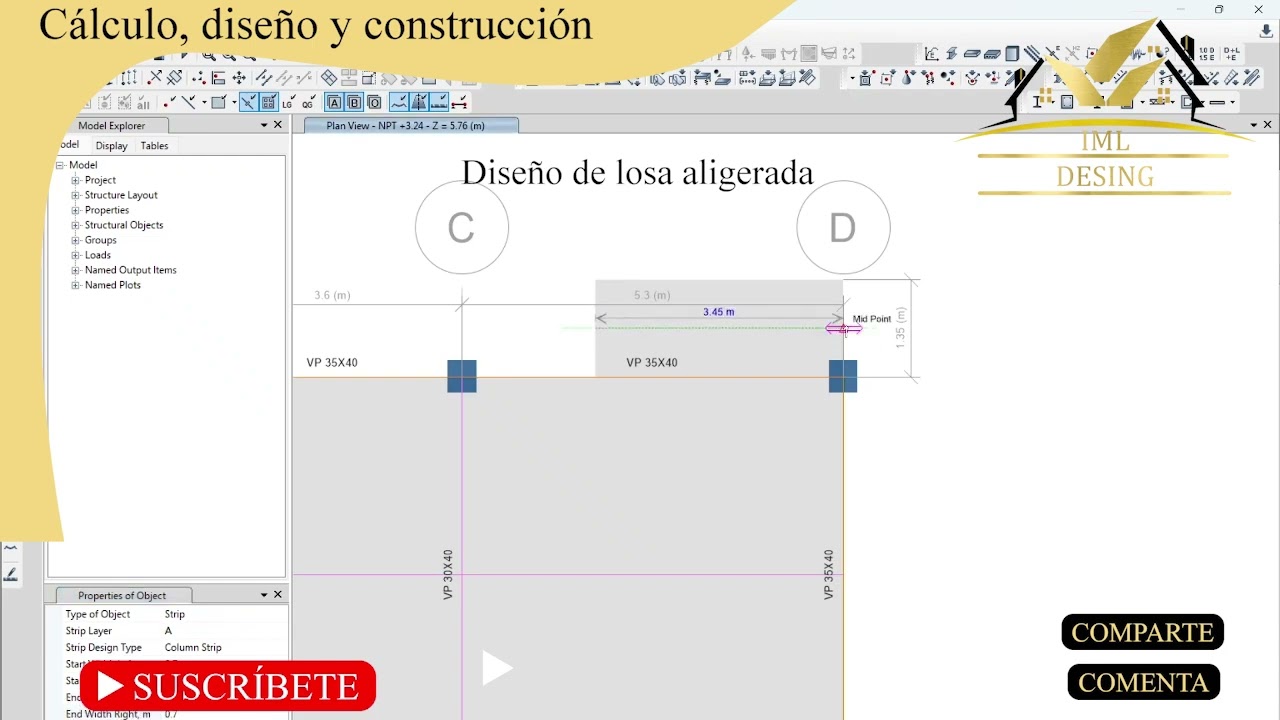DISE&Ntilde;O REAL de una LOSA ALIGERADA en ETABS