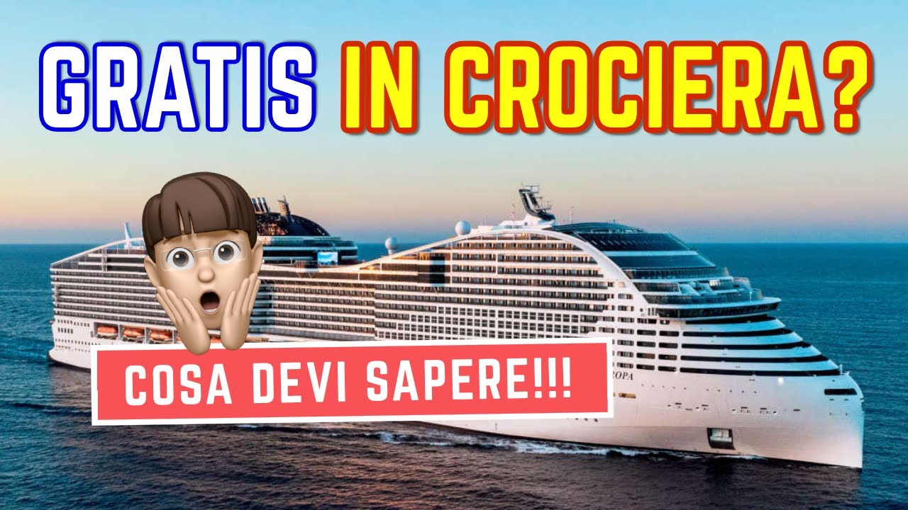 Cose gratuite CHE NON SAI a bordo delle navi da crociera