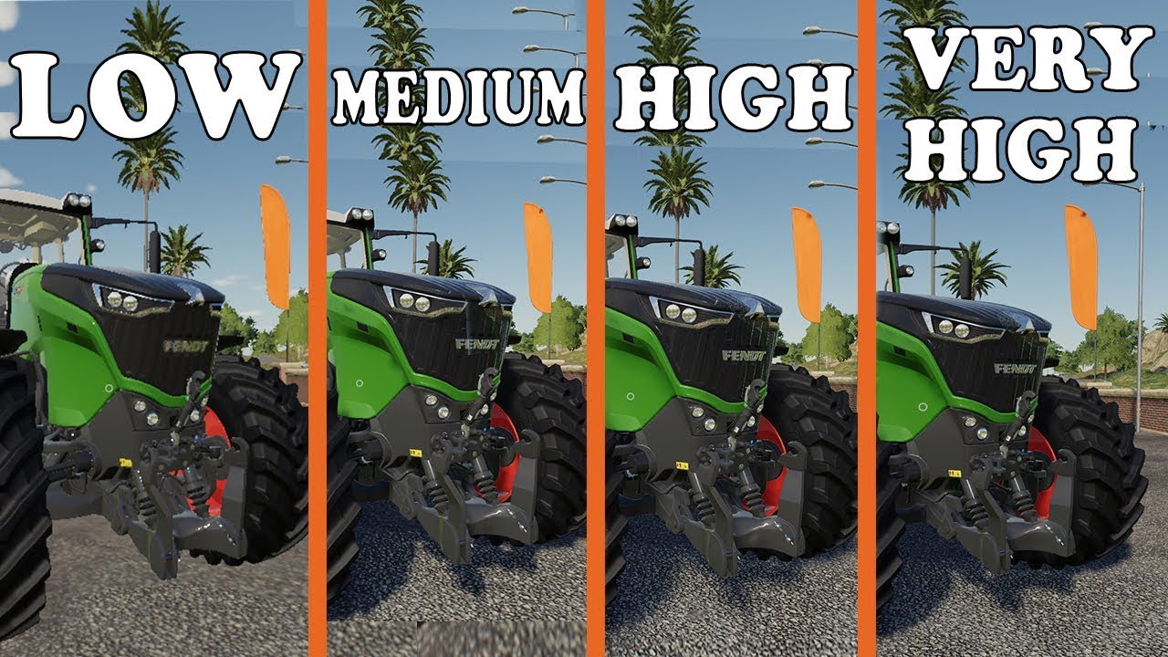 FARMING SIMULATOR 19 NA NISKICH VS ŚREDNICH VS WYSOKICH VS BARDZO WYSOKICH USTAWIENIACH GRAFICZNYCH!