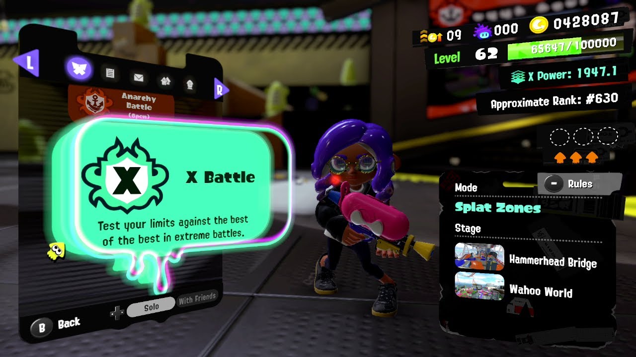 Splatoon 3: Splat Zones X Battle (1st experience)