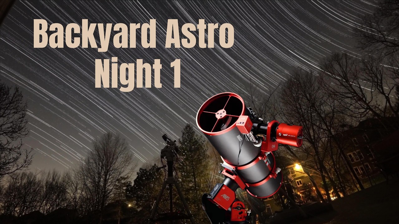 Backyard Imaging Night 1: Skylapse, Leo Triplet and Orion