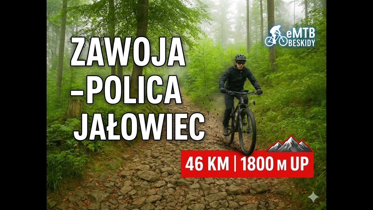 🚵‍♂️ eMTB w Beskidach | Zawoja – Polica – Jałowiec 4K | 46 km / 1800 m+ #emtb #tsdz8 #beskidy #rower