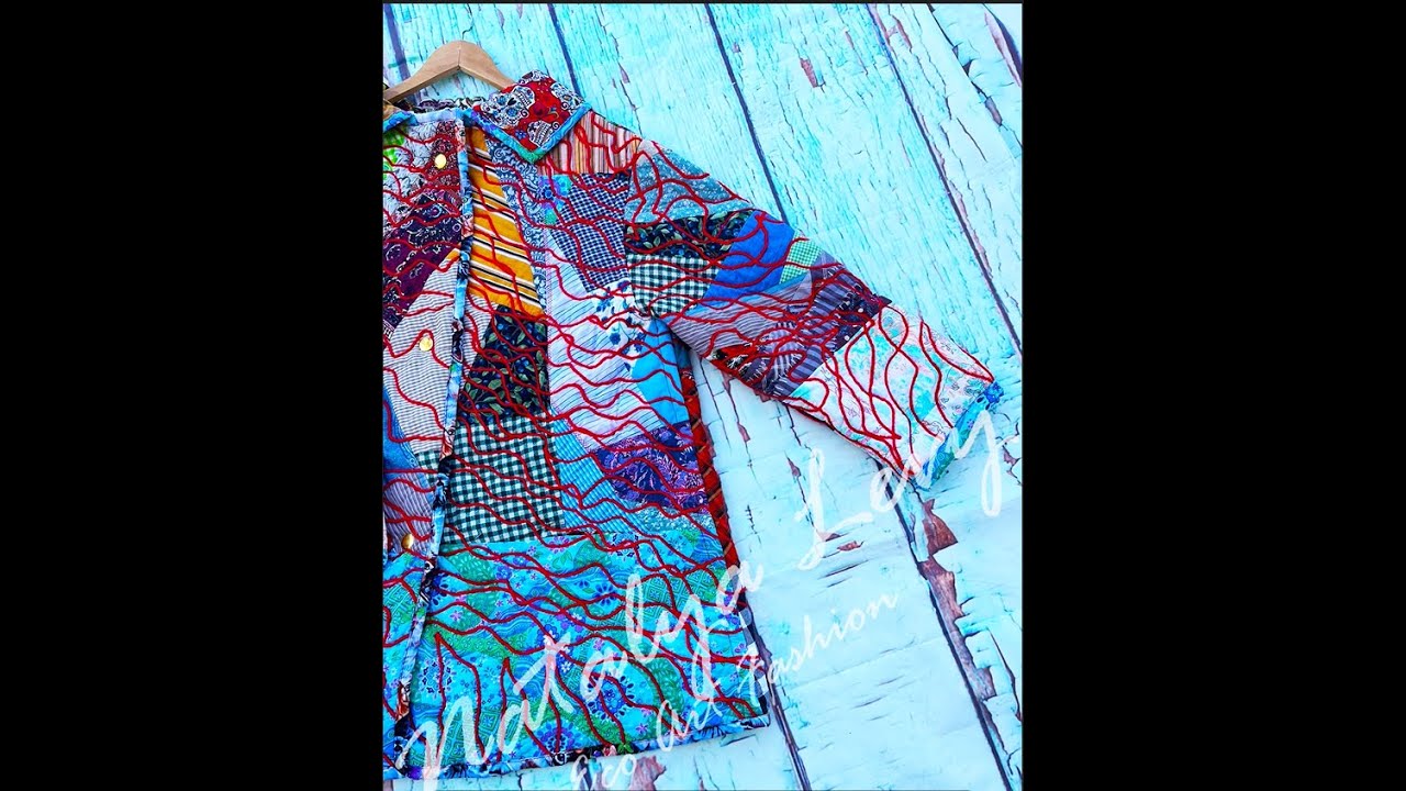How to Make an Upcycled Patchwork Coat or Jacket | Using Old & Leftover Fabric Pieces