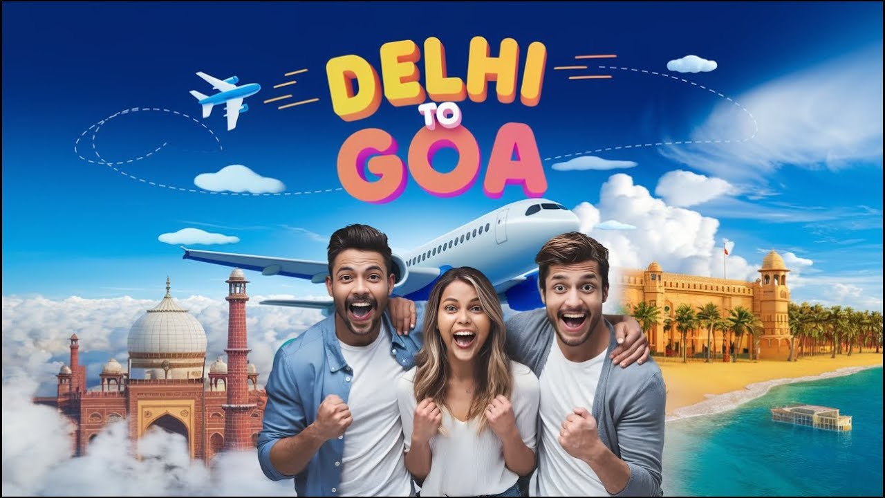 My First Flight: Delhi to Goa 😍 | Vloggie Himanshu