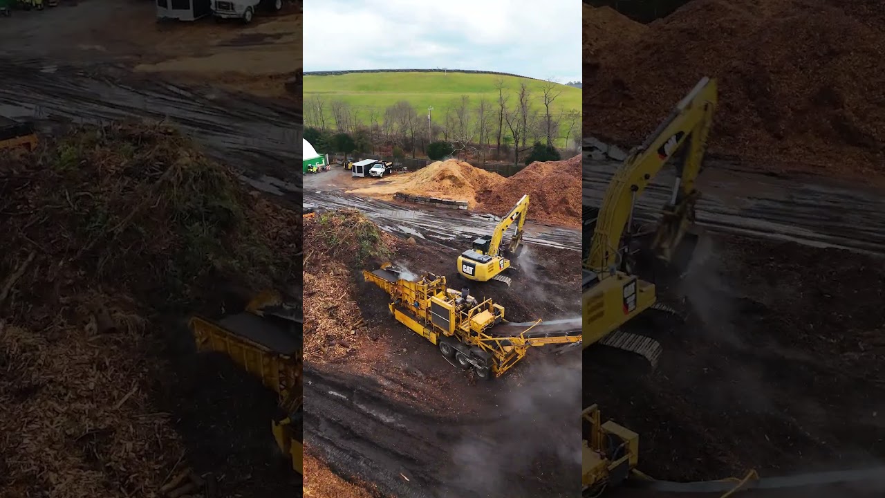 CBI Horizontal Grinder | Turning Massive Organic Piles Into High-Quality Mulch