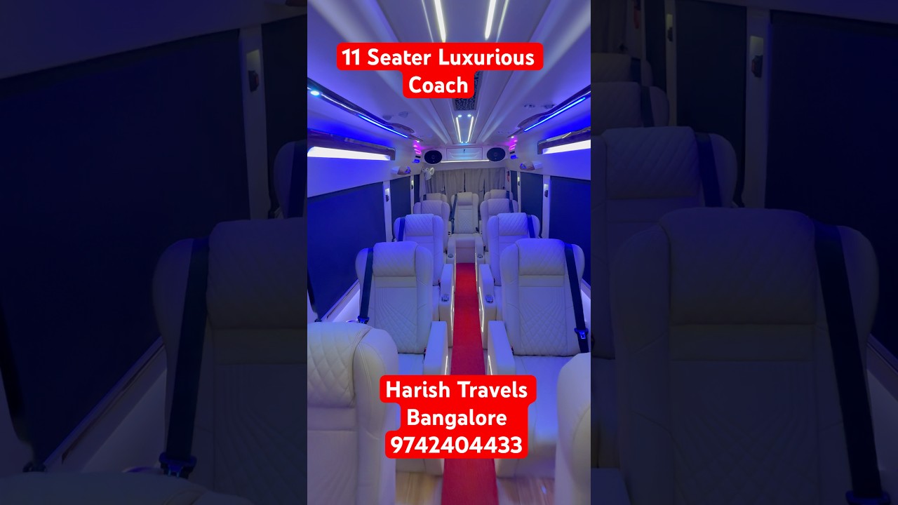 12 Seater 1*1 Luxury Maharaja Seats Modified Tempo Traveller. In Bangalore.