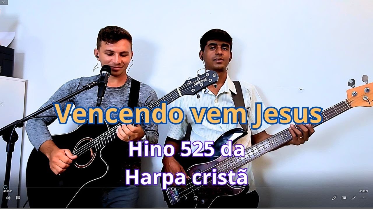 Vencendo vem jesus Hino 525 da Harpa cristã participação @elieltonamaralds1757