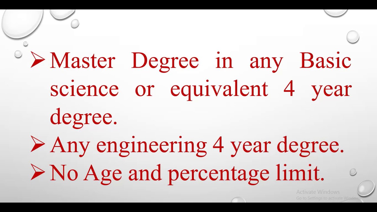 Eligibility Criteria for GATE 2020 Exam