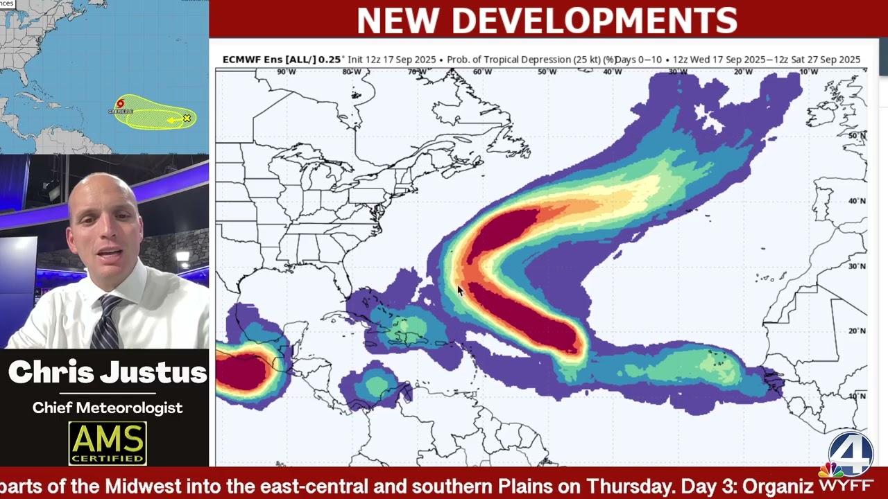 New Threat Areas After Gabrielle