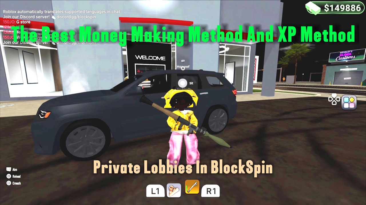 ROBLOX BLOCKSPIN PRIVATE LOBBY METHOD! [BEST MONEY AND XP METHOD]
