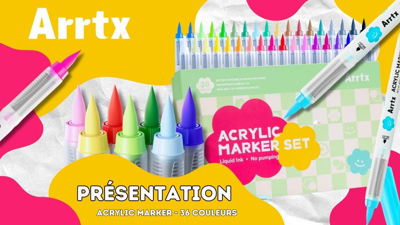 ARRTX - 36 acrylic markers
