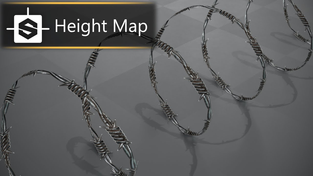 Ep.1 | Height Map | Building a Barbed Wire Game Asset in Substance Designer and Blender