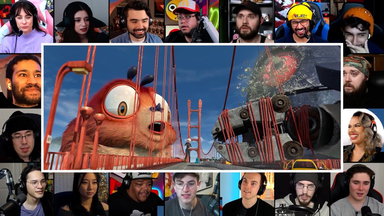 Golden Gate Bridge Scene | Monsters vs Aliens : 2009 | Reaction Mashup