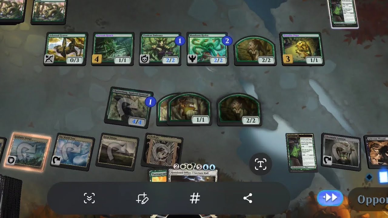 Ep870: CorrieaWUBRG Token deck vs mono green deck. Platinum ranked Historic MTGA