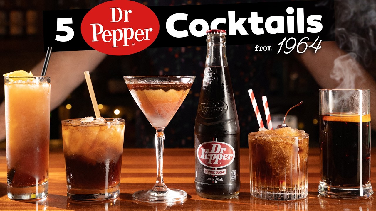 5 ОФИЦИАЛЬНЫХ коктейлей Dr Pepper из 1960-х годов