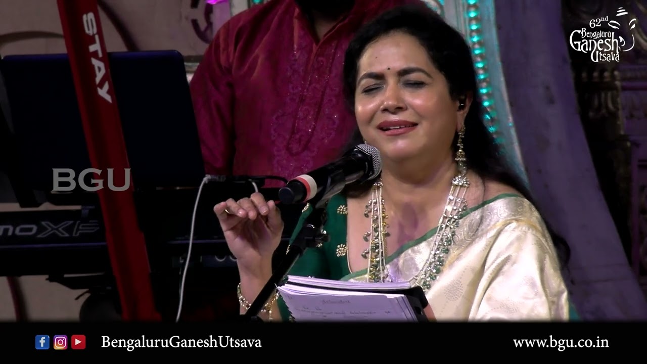 JAYALAKSHMI VARALAKSHMI | Sunitha Upadrasta | Bhakti Sangeetha | 62nd Bengaluru Ganesh Utsava 2024