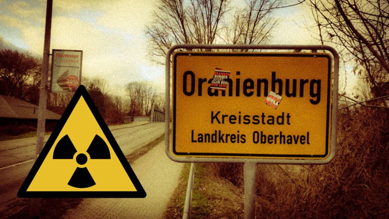 Why is Oranienburg the most radioactive city in Germany?