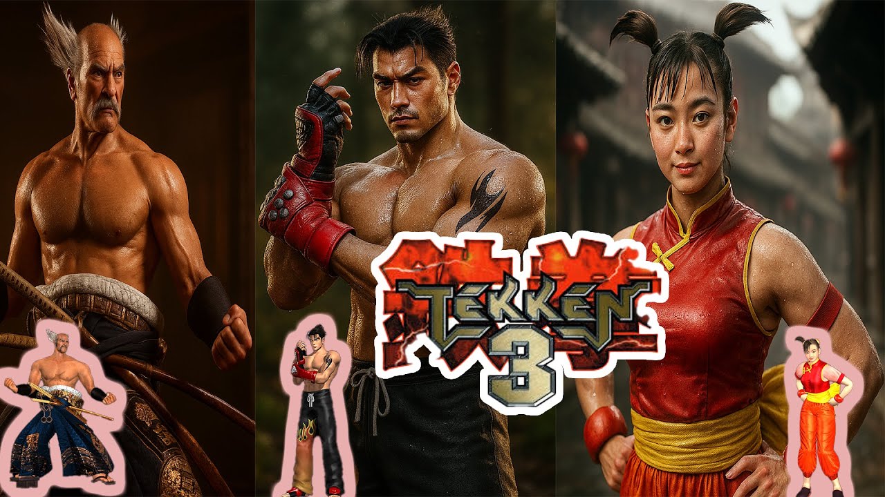 Tekken 3 in Real Life &mdash; Every Fighter Recreated by AI