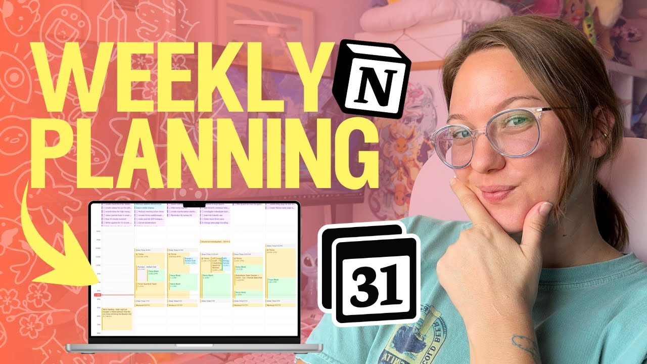 how i plan my week with flexibiltiy and structure using notion & notion calendar