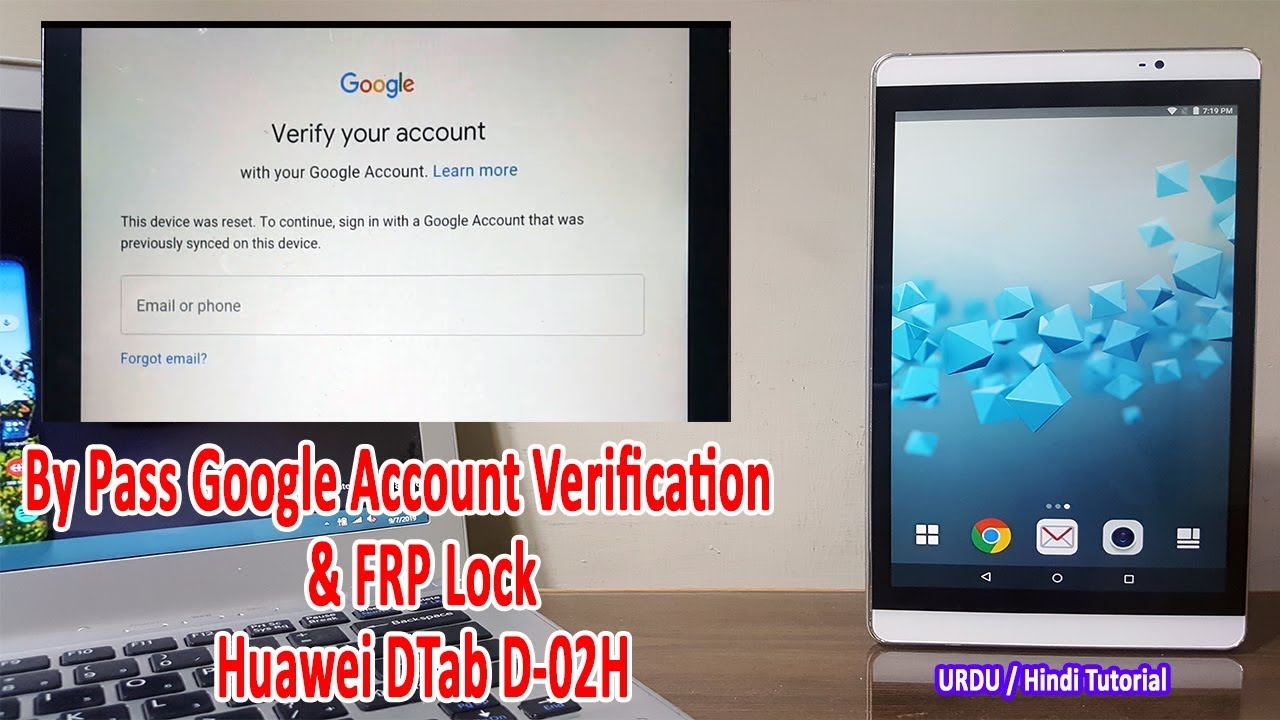 Huawei d tab (d-02H) FRP Lock / By pass google Account (Urdu / Hindi))