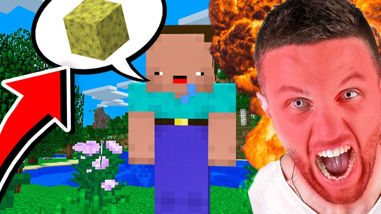 MINECRAFT NOOB will SCHWAMM TROCKNEN 😂