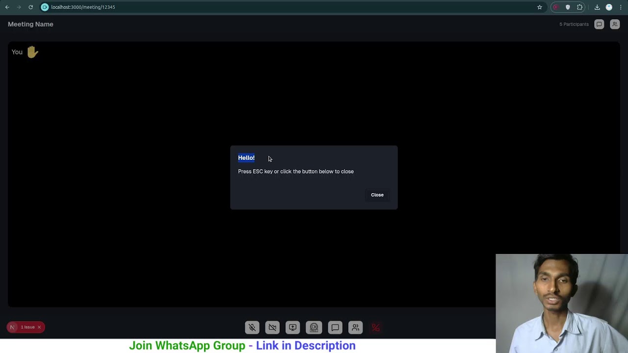 Day - 138 | Google Meet Clone - Part - 15 - Learning FullStack Web Dev | Coding The Code