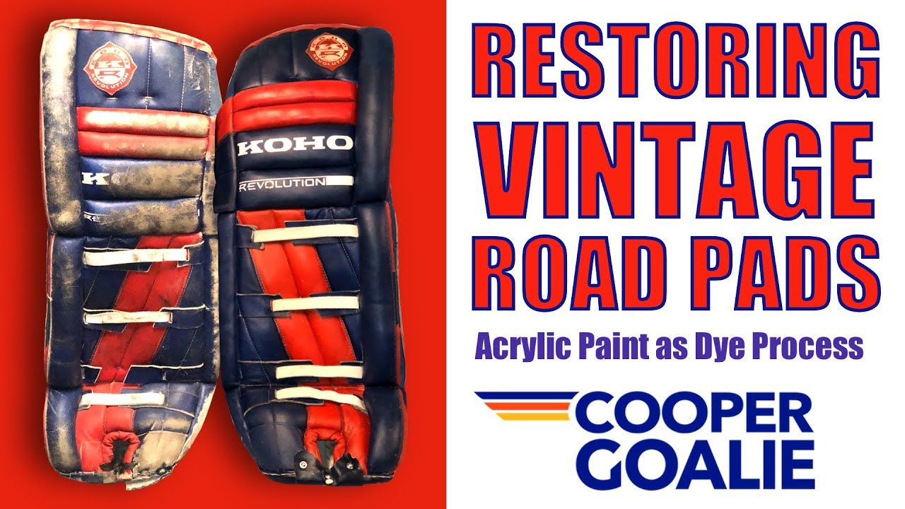 DIY GOALIE | Re-coloring Synthetic Leather Goalie Pads