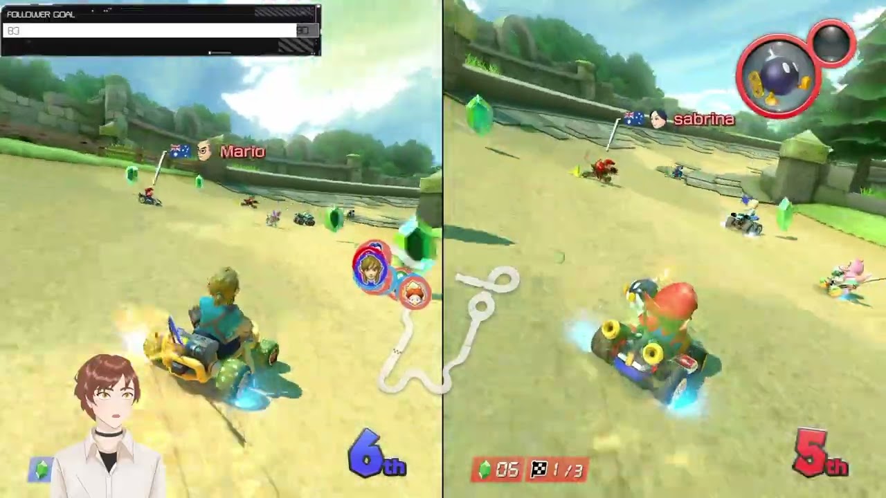 Boosted into Marios Bomb, RUDE! | #brendieboo on #Twitch #MarioKart