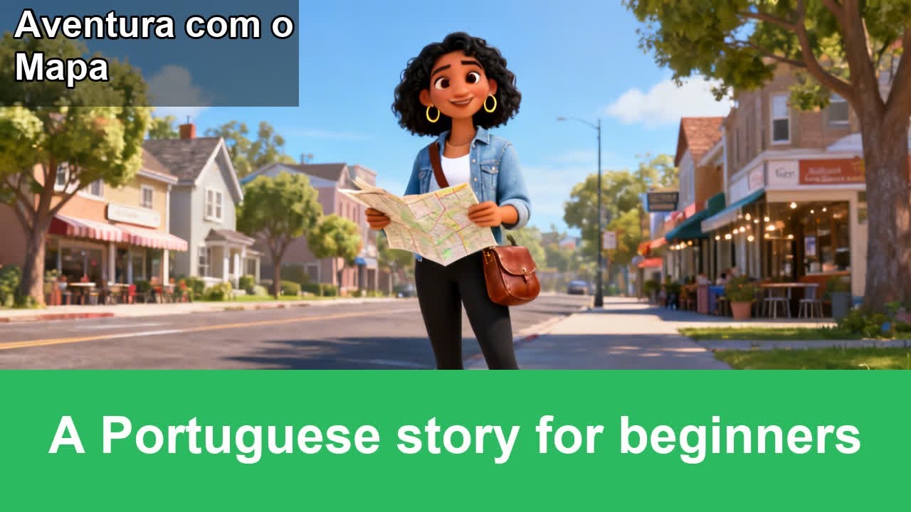 Portuguese Story: Nervous Boy Makes His First Friend | Beginner A1-A2