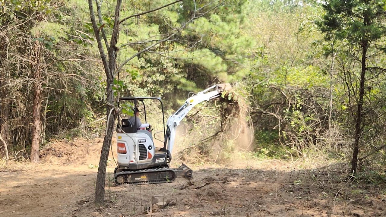 Preparing the land for my outdoor shooting range. #homestead #target