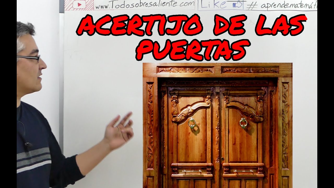 Acertijo de las dos puertas. Aprende matemáticas.
