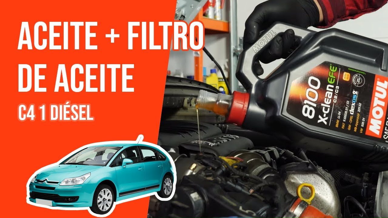 Cambio de aceite y de filtro de aceite C4 1 1.6 HDI 🛢