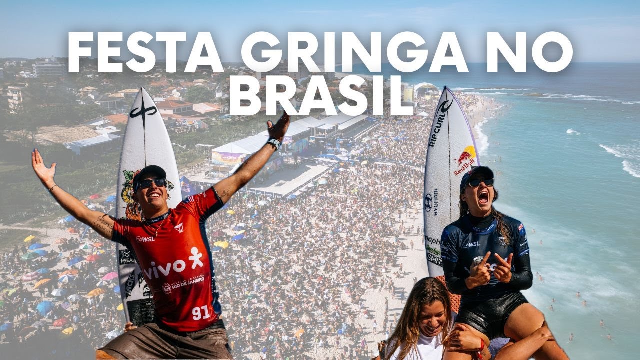 Festa gringa no Brasil - Rio Pro 2025 #Saquarema #RioPro2025 #WSL #Itauna