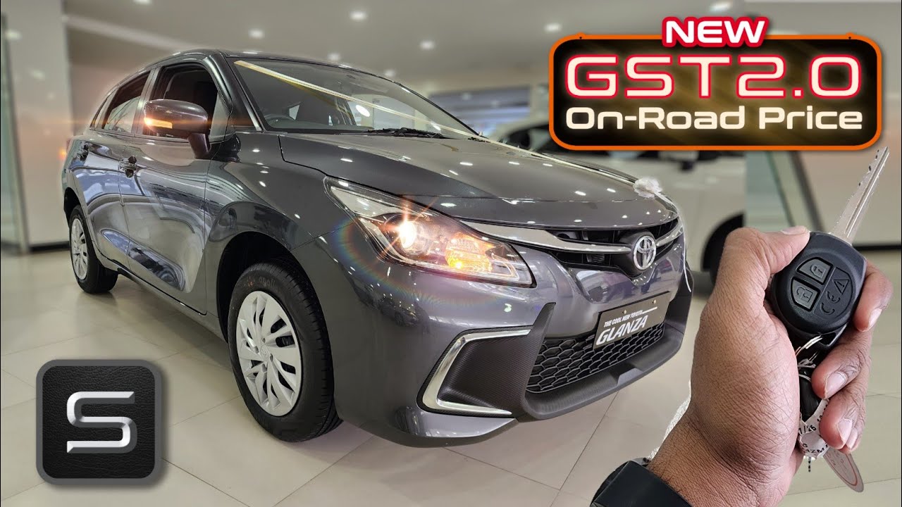 Toyota Glanza S 2025 Update 6-Airbags with GST2.0 New On-Road Price List