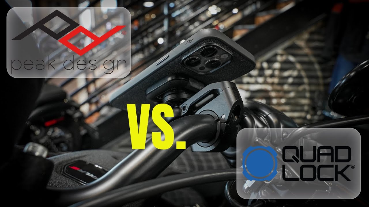 Peak Design VS. Quad Lock - The BEST motorcycle cell phone mount!?