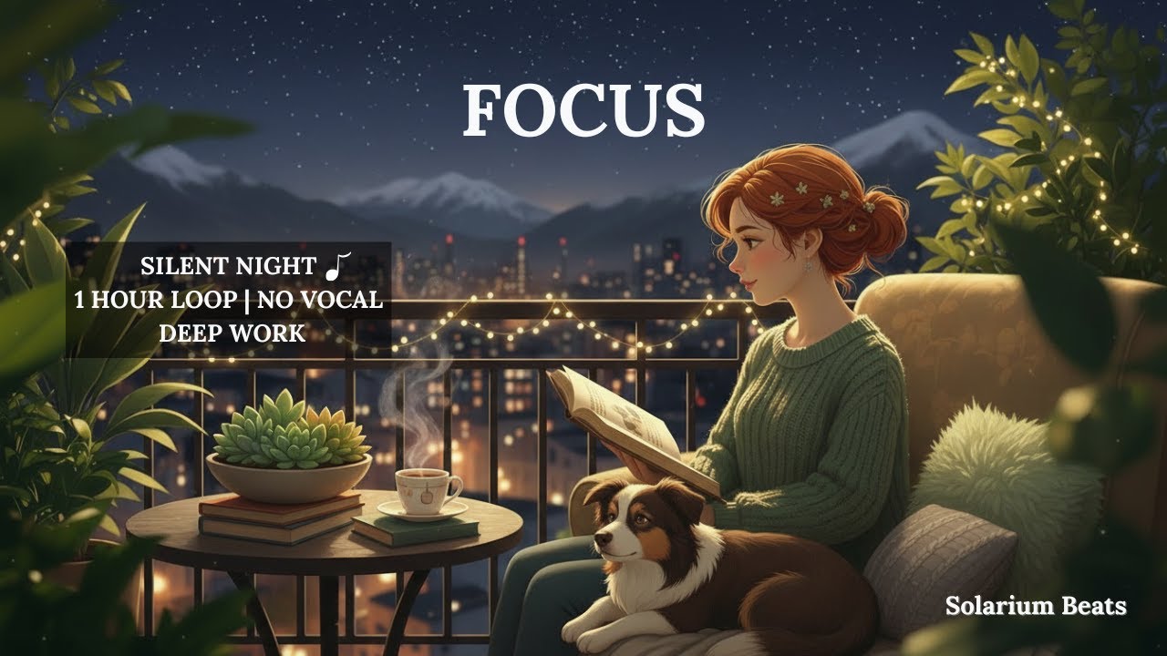 A Peaceful Night: Ghibli Inspired Lofi for Deep Work & Cozy Relaxation 🌙✨