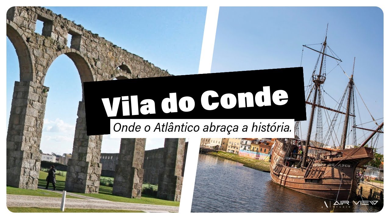 Vila do Conde , onde o Atl&acirc;ntico abra&ccedil;a a hist&oacute;ria | Cinematic drone 4K