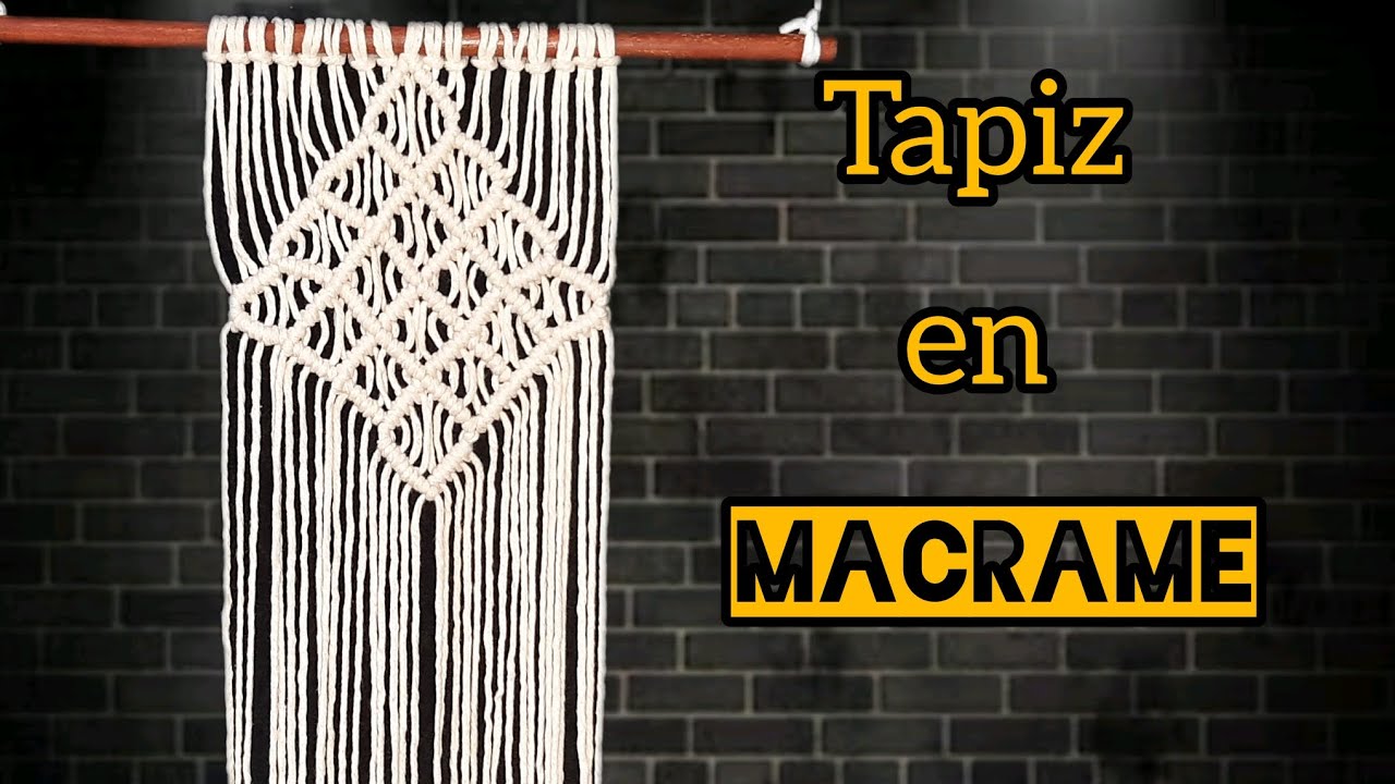 Tutorial Tapiz BOHO en Macram&eacute;#diy #macrametutorial #decoration