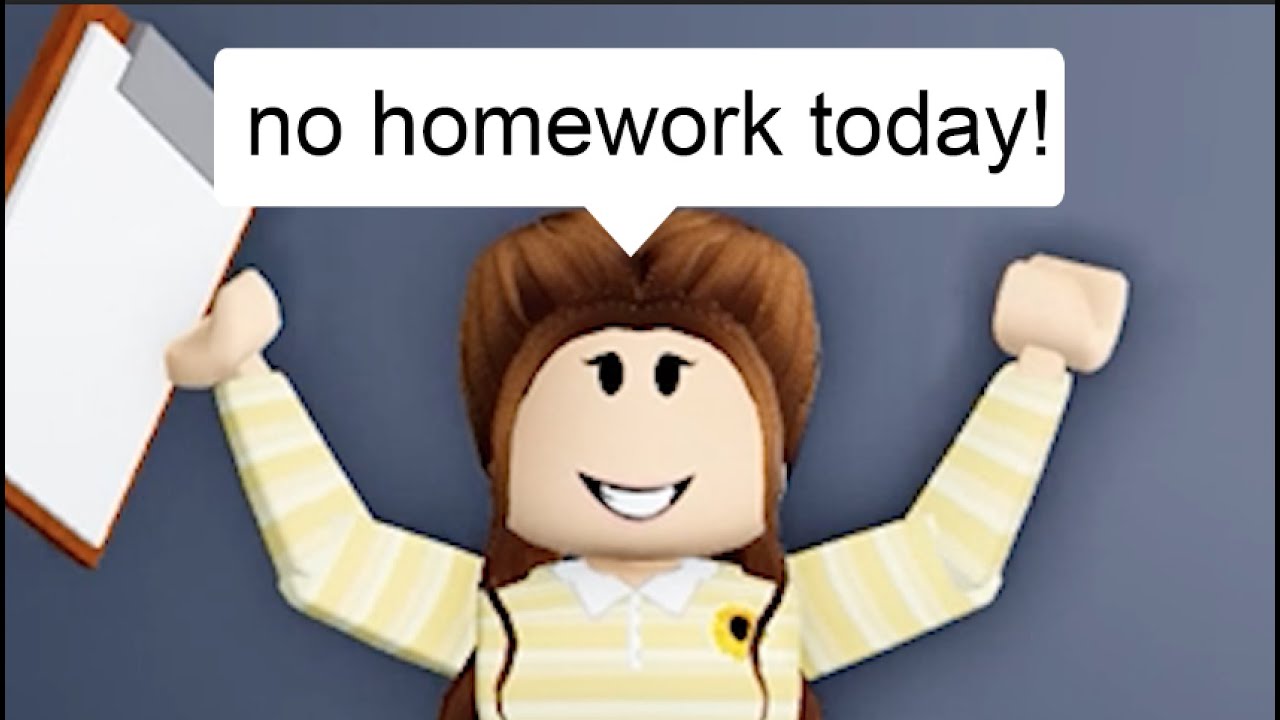 When your teacher is happy (meme) ROBLOX