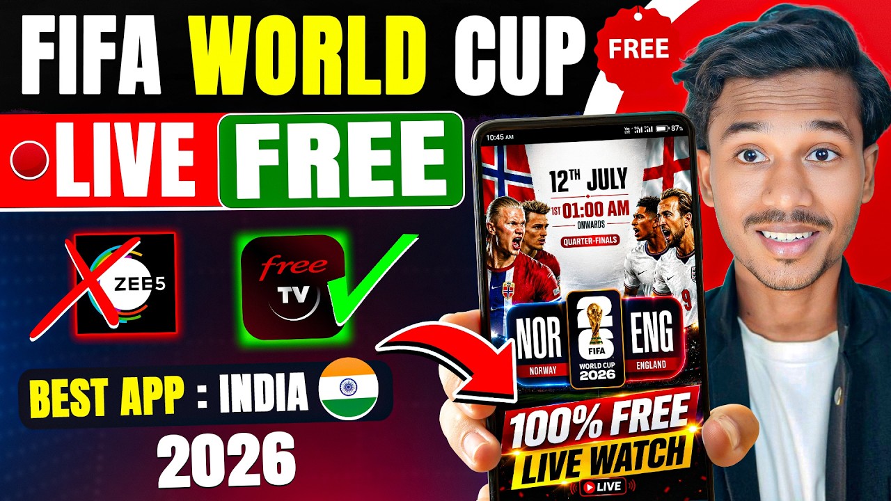 ⚽How To Watch FIFA World Cup 2026 for Free !! FIFA World Cup Live Kaise Dekhe Free Mein | FIFA LIVE