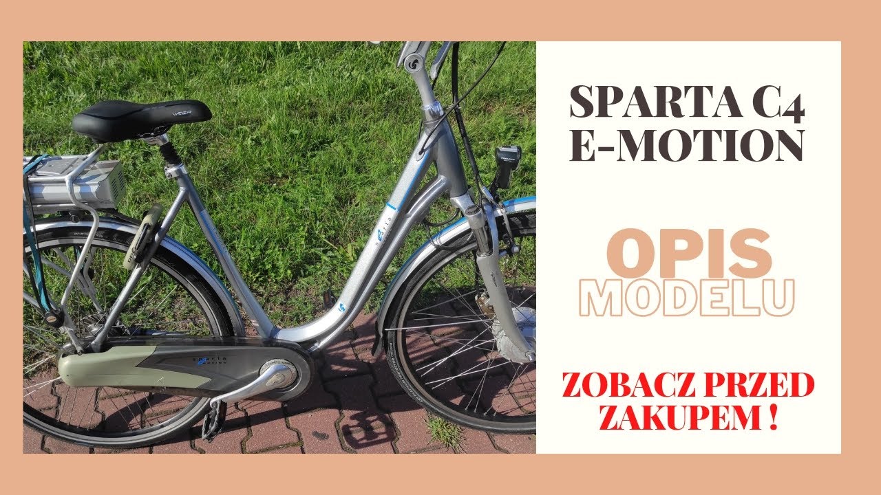 Holenderski rower elektryczny SPARTA EMOTION C4 36V- recenzja w pigułce, mity, zalety, wady NIE ION❗