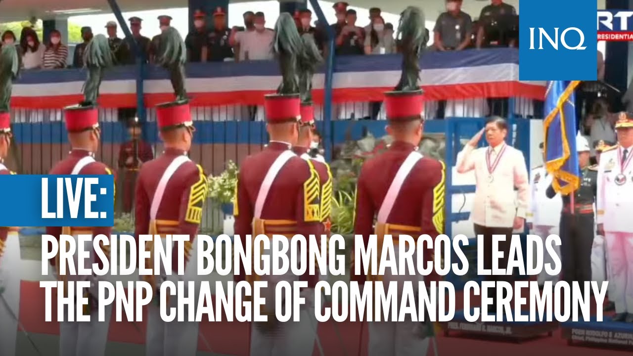 LIVE: President Bongbong Marcos leads the PNP change of command ceremony