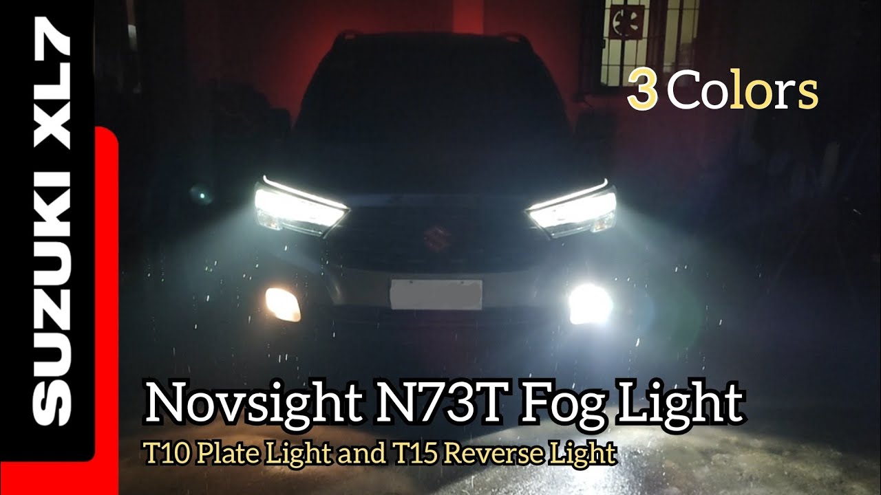 Suzuki XL7 LED Foglight - Novsight N73T H11 / H16 Tricolor Shopee Budol