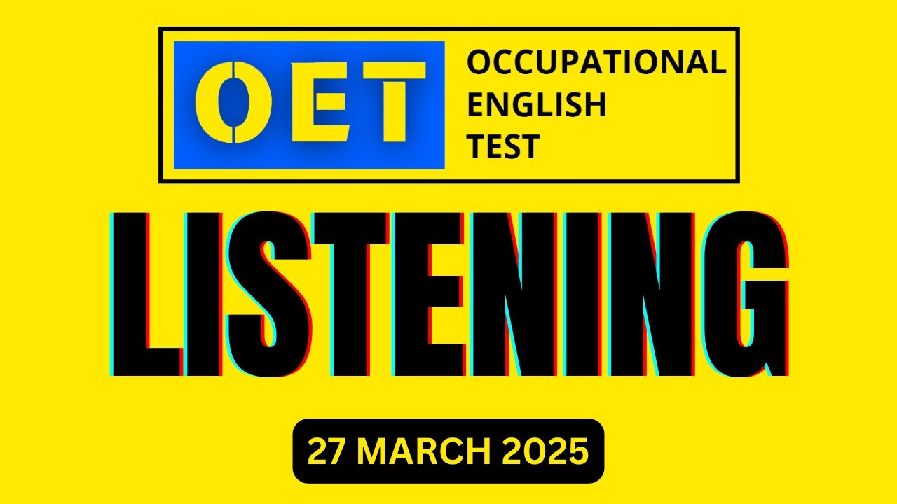 OET listening 2.0 sample for nurses latest | OET 2.0 Online Classroom