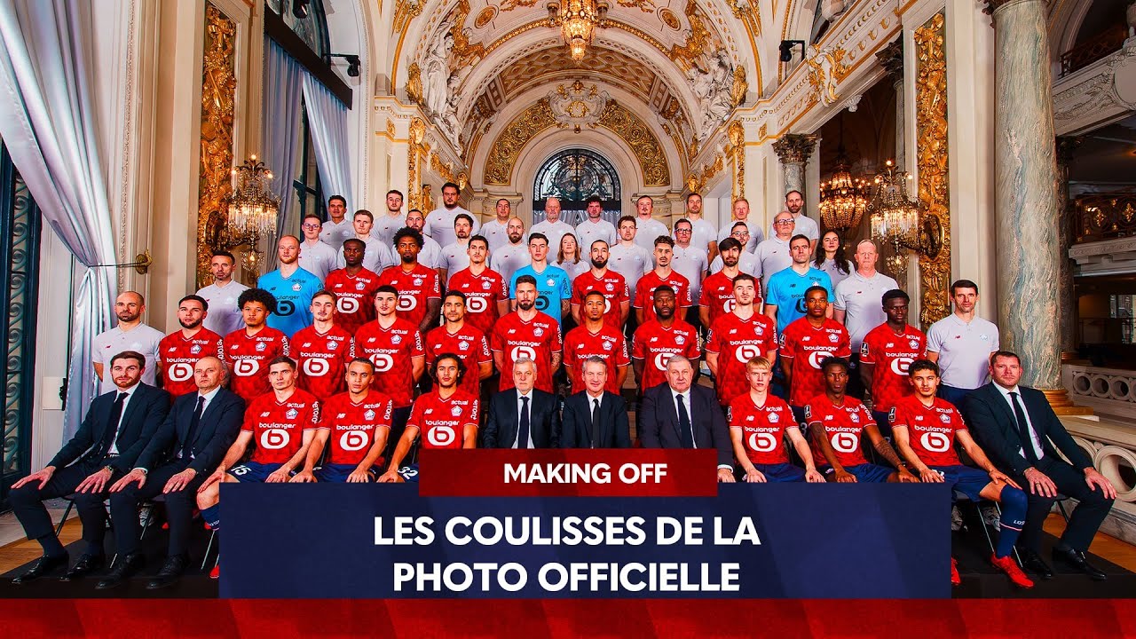 Le LOSC shoote sa photo officielle à l'Opéra de Lille 📸😍