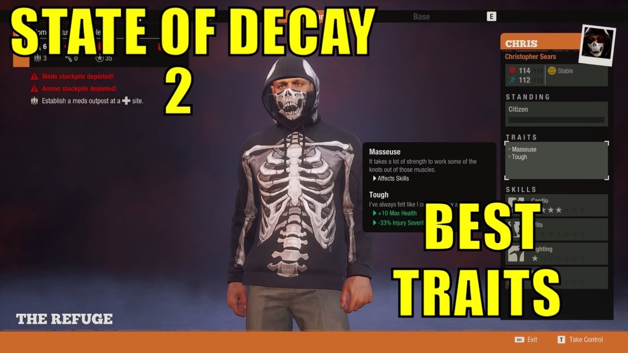 STATE OF DECAY 2 - BEST TRAITS